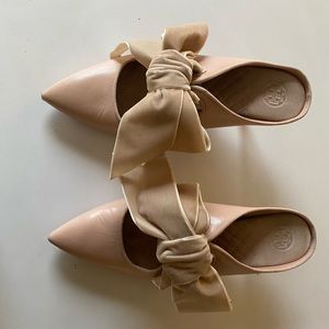 Tory Burch Mules with a Kitten Heel